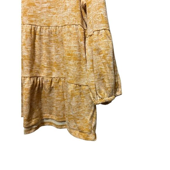 New direction Women's 3/4 Sleeve Hacci Knit Tiered Top - Picture 5 of 7